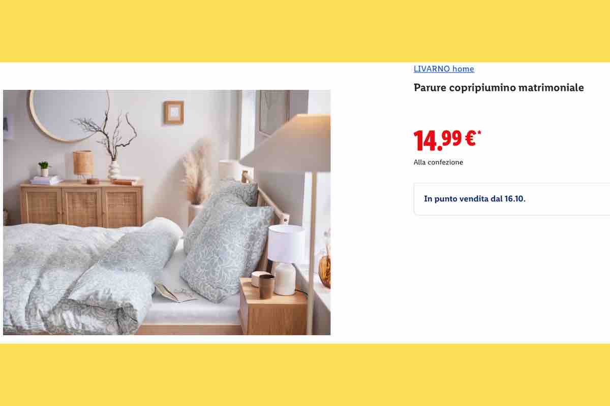 Livarno Home copripiumino
